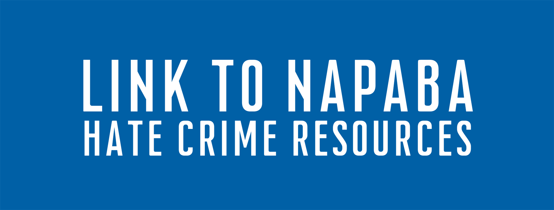 Link to NAPABA Hate Crime Resources